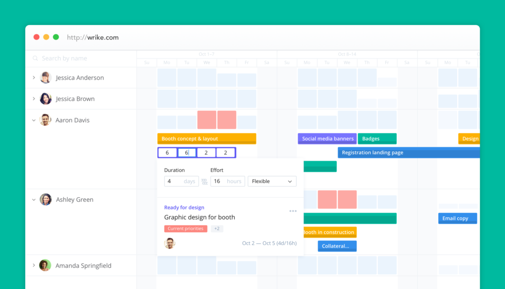 Wrike screenshot