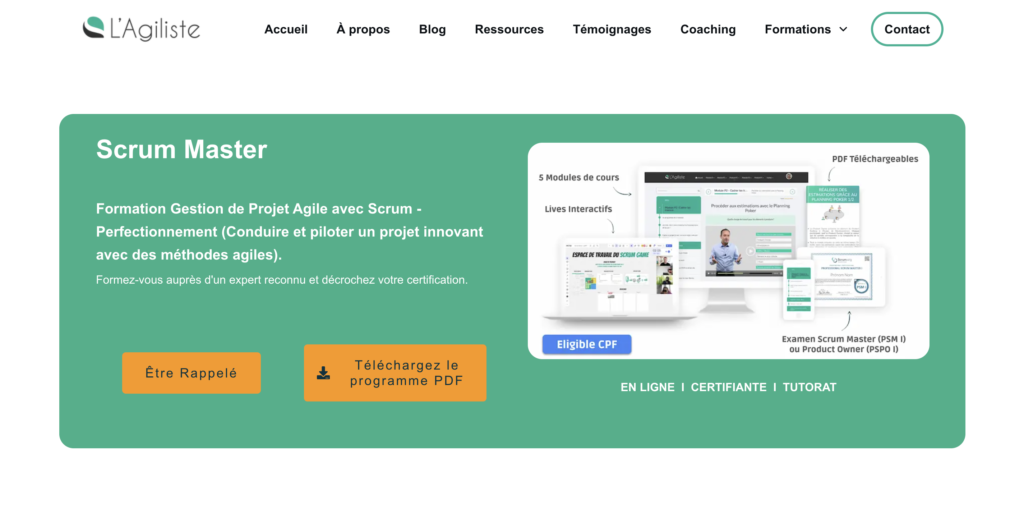 Formation l'agiliste
