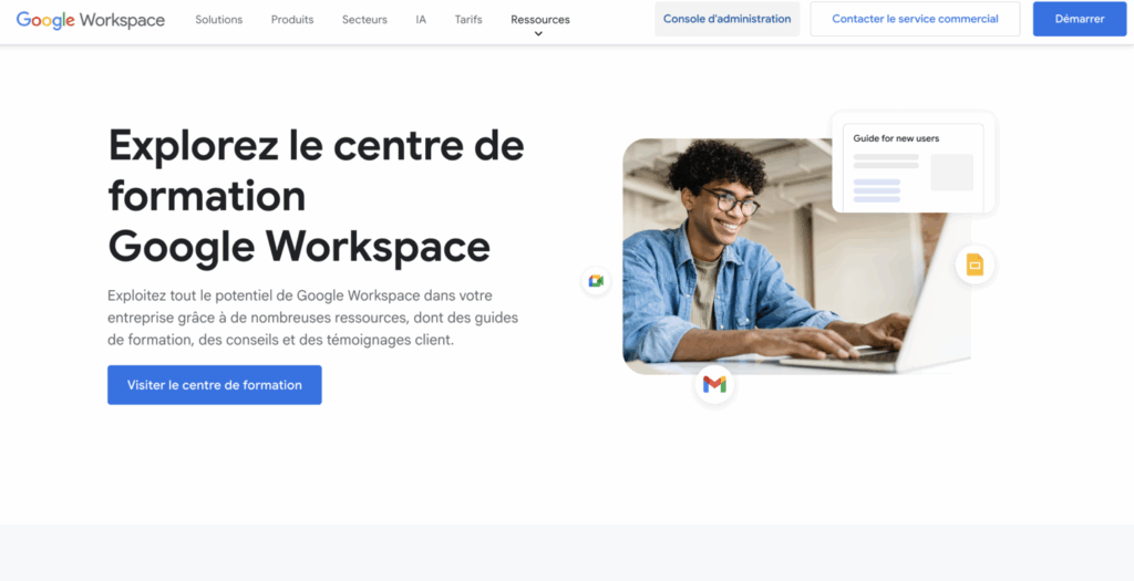 Centre de formation Google Workspace