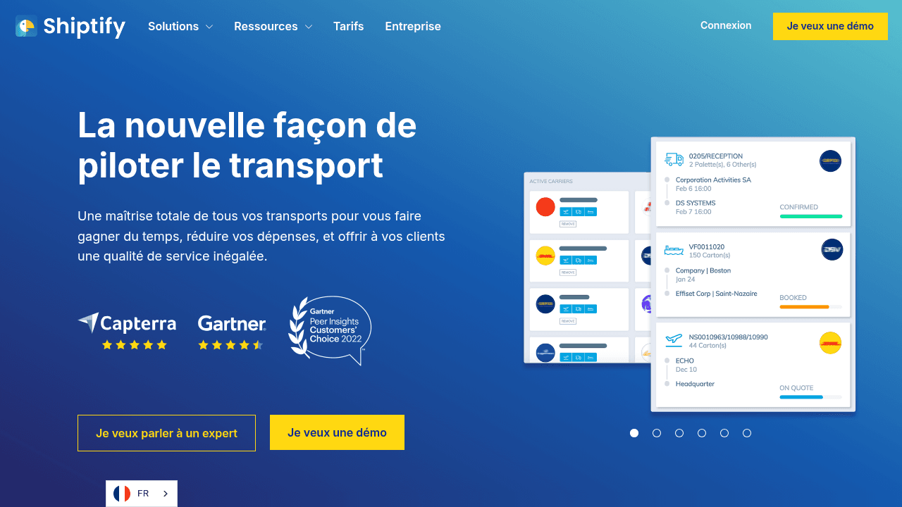 Shiptify, logiciel TMS pour Shiptify en 2026
