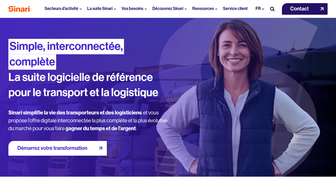Sinari, logiciel TMS pour Sinari en 2026
