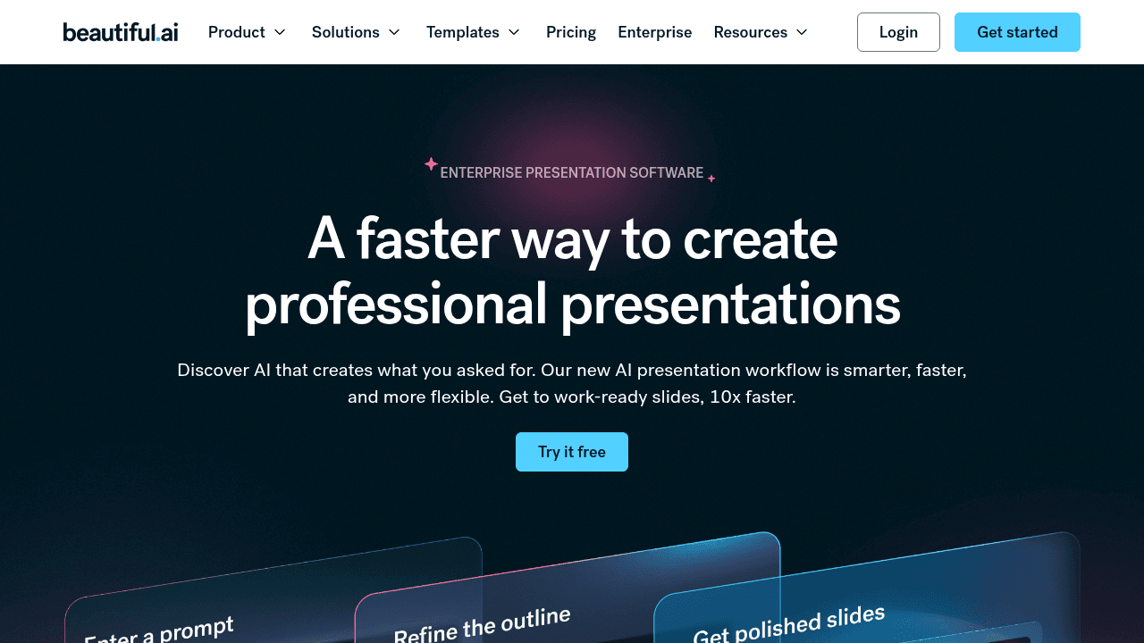 Beautiful.ai, créer un PowerPoint en ligne avec IA
