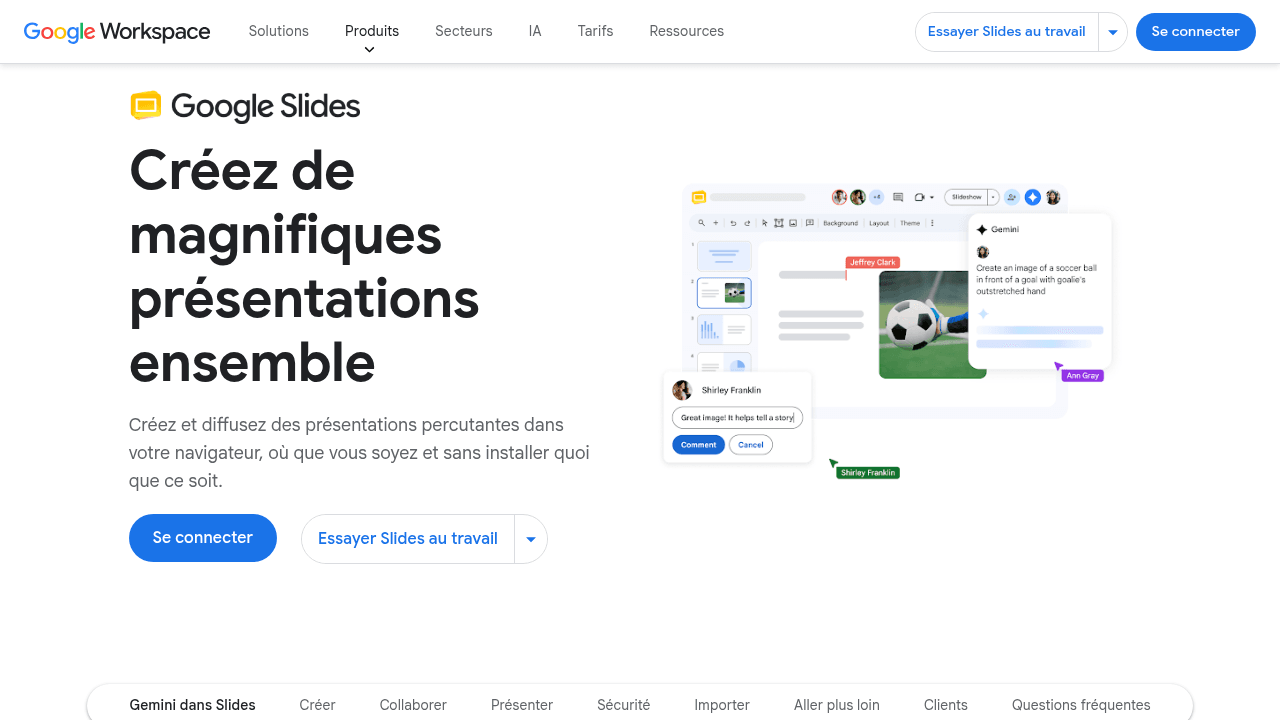 Google Slides, alternative gratuite à PowerPoint