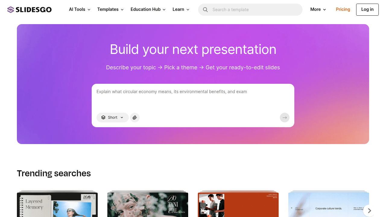 Slidesgo, modèles PowerPoint gratuits à télécharger