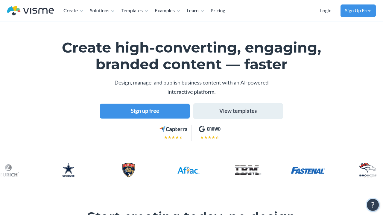 Visme, outil de création de présentations gratuit en ligne