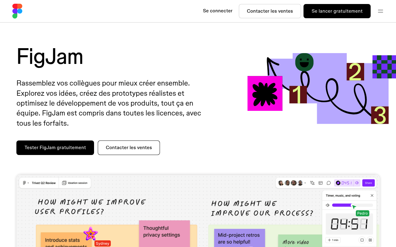Interface de FigJam (Figma)