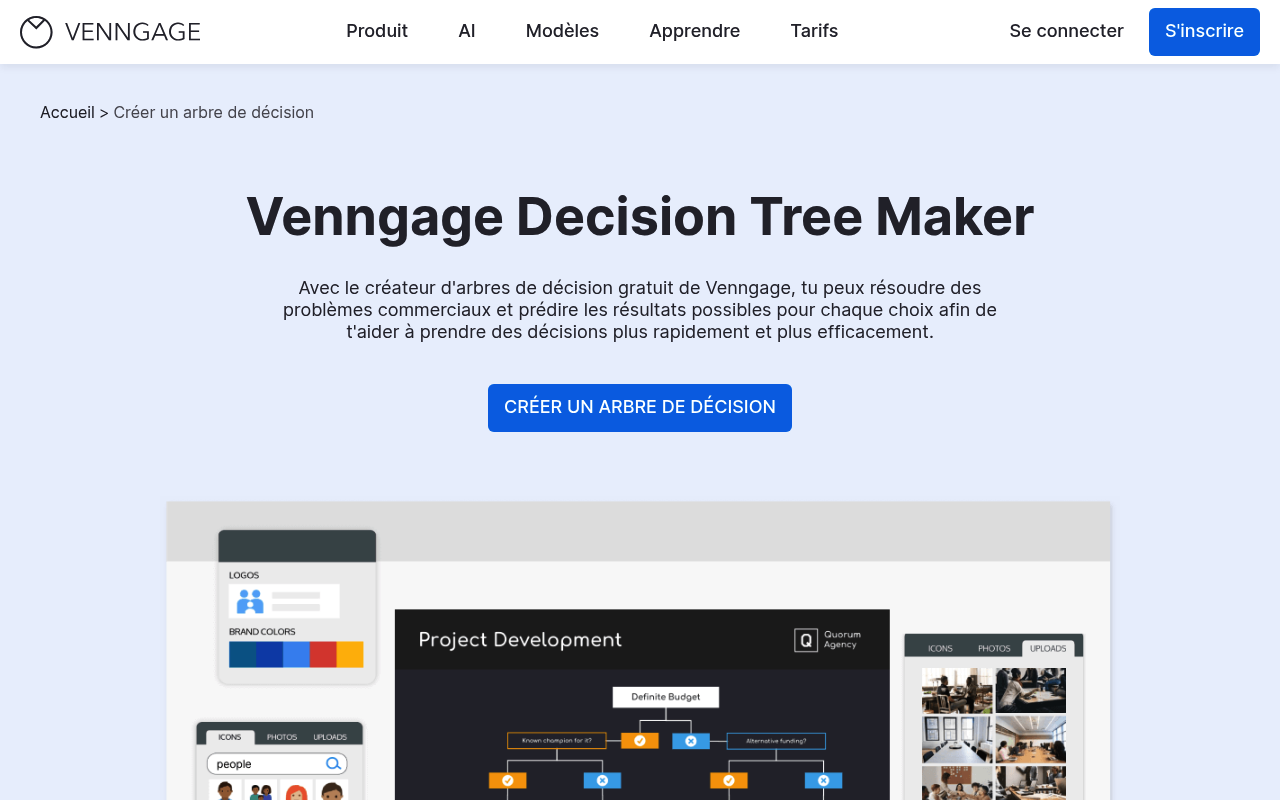 Créateur d'arbre de décision Venngage