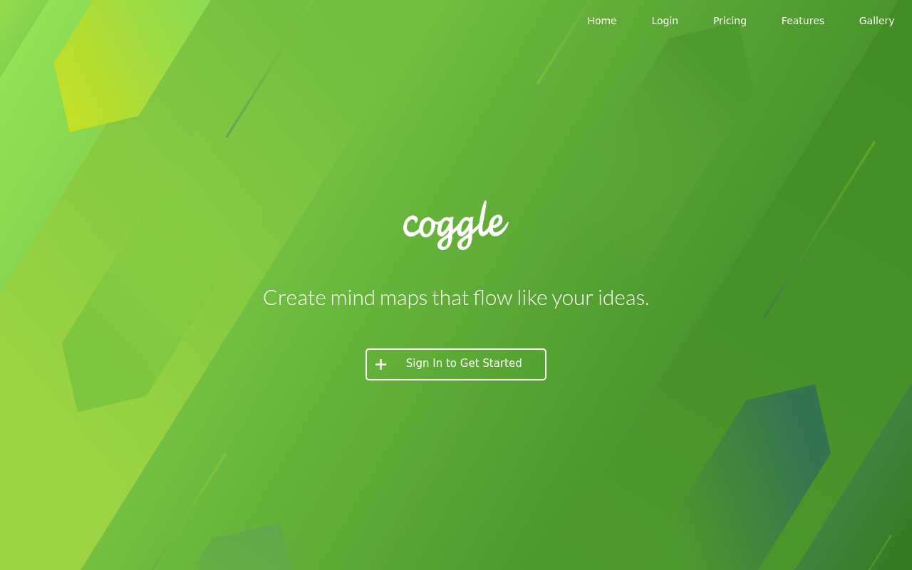 Interface de Coggle