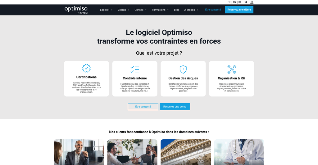 Optimiso Suite : logiciel SMQ et certifications ISO