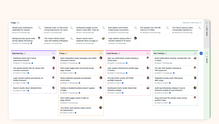 Le Card Table, la version Basecamp du kanban