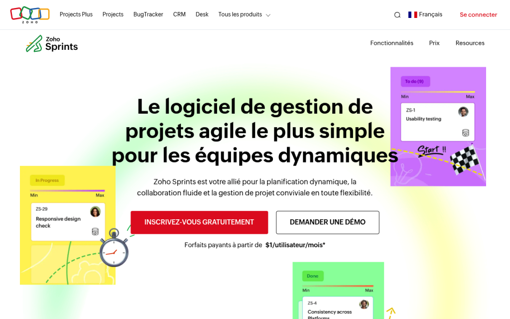 Zoho Sprints agile
