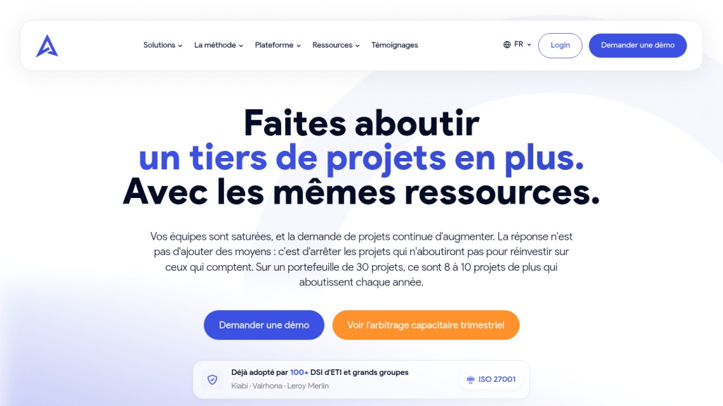 AirSaas pilotage de portefeuille de projets