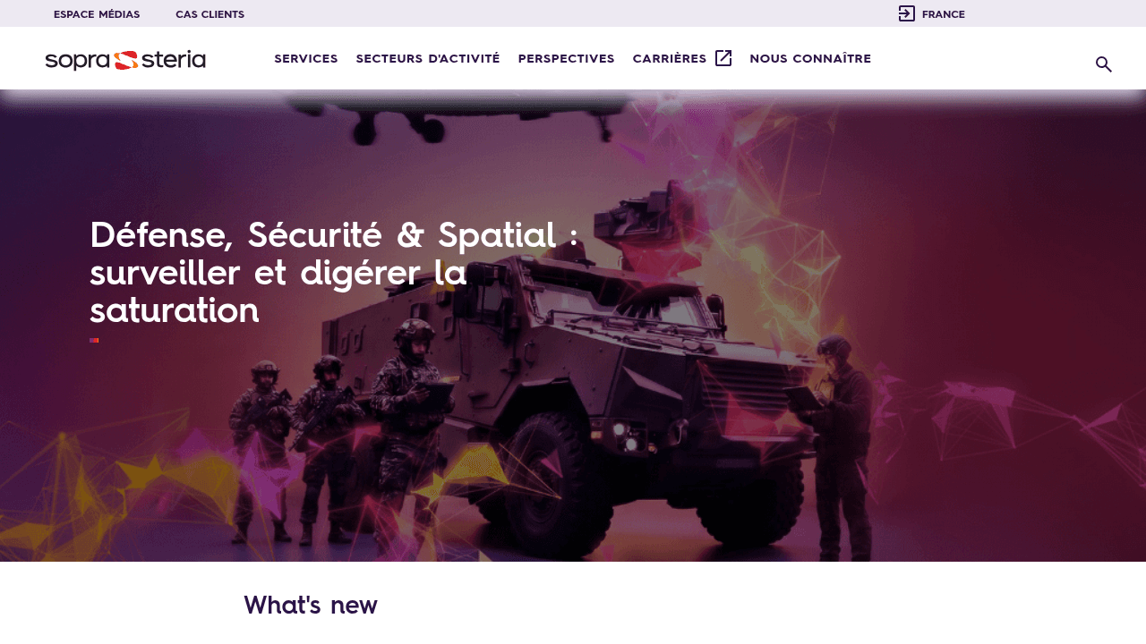 Site français de Sopra Steria, intégrateur ERP et ESN