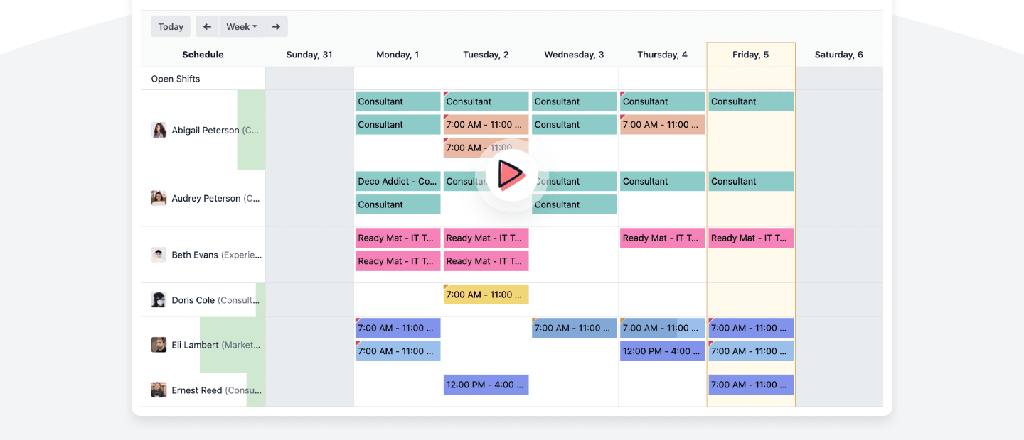 Planning des équipes dans Odoo