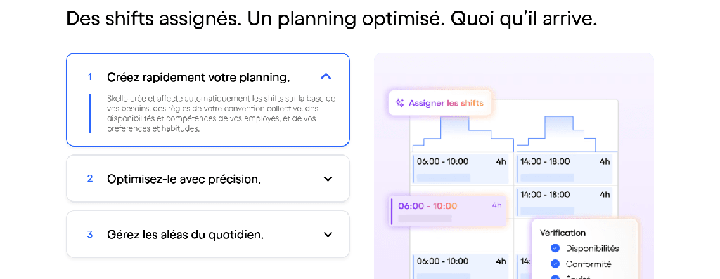 Planning des équipes dans Skello