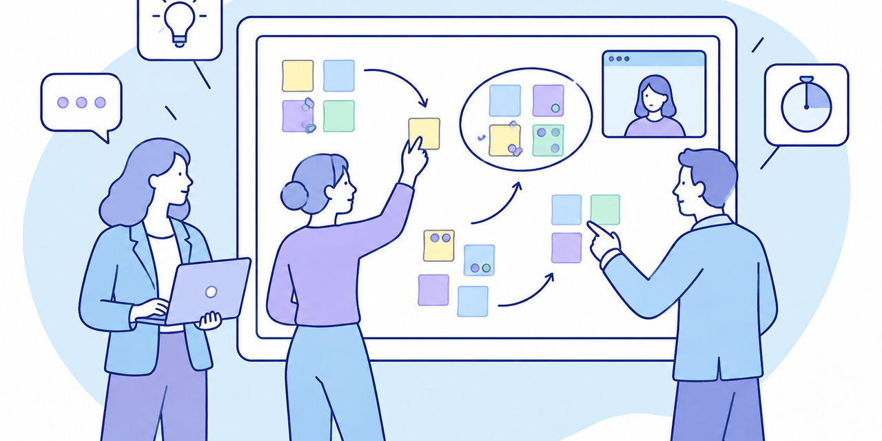 Animer un atelier d&rsquo;idéation sur un tableau blanc en ligne